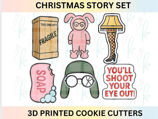 Christmas Story - set of 6 Cookie Cutters