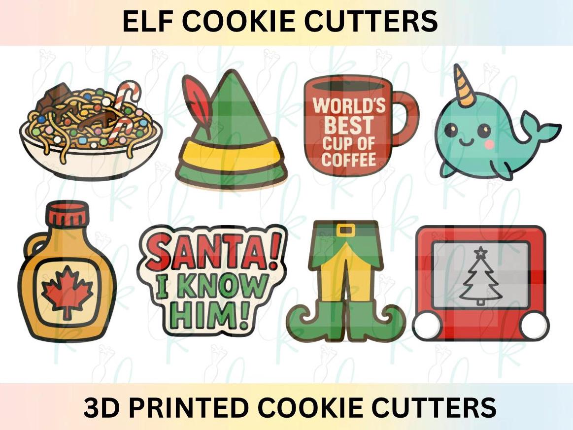 Elf - Set of 8 Cookie Cutters