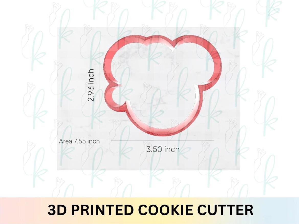 Santa Hat Mouse Cookie Cutter