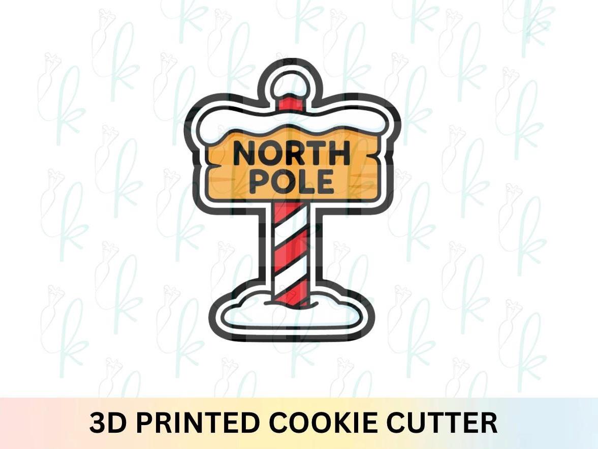 North Pole Sign Cookie Cutter