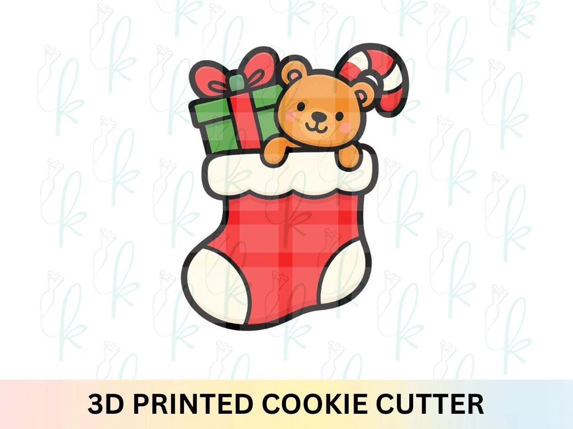 Stocking with Toys Cookie Cutter