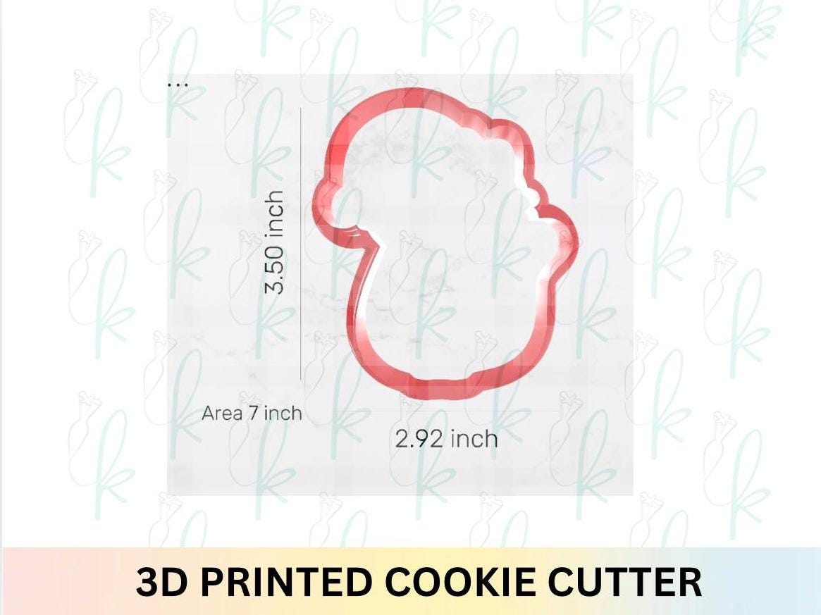 Santa Hat Kitty Cookie Cutter
