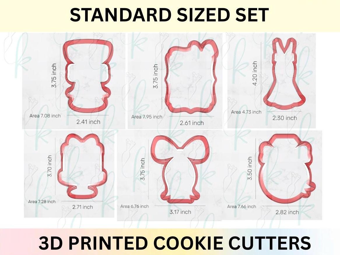 She’s Tying the Knot - Set of 6 Bridal Shower Cookie Cutters