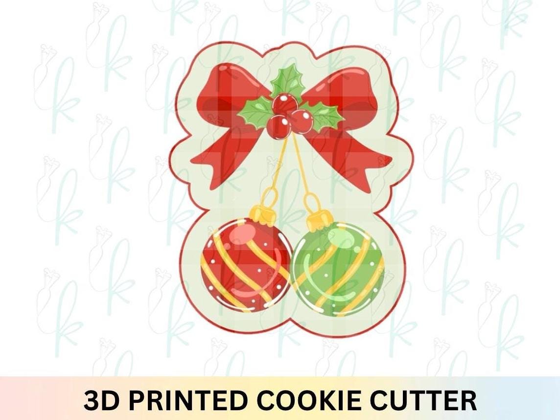 Coquette Bow Ornaments Cookie Cutter