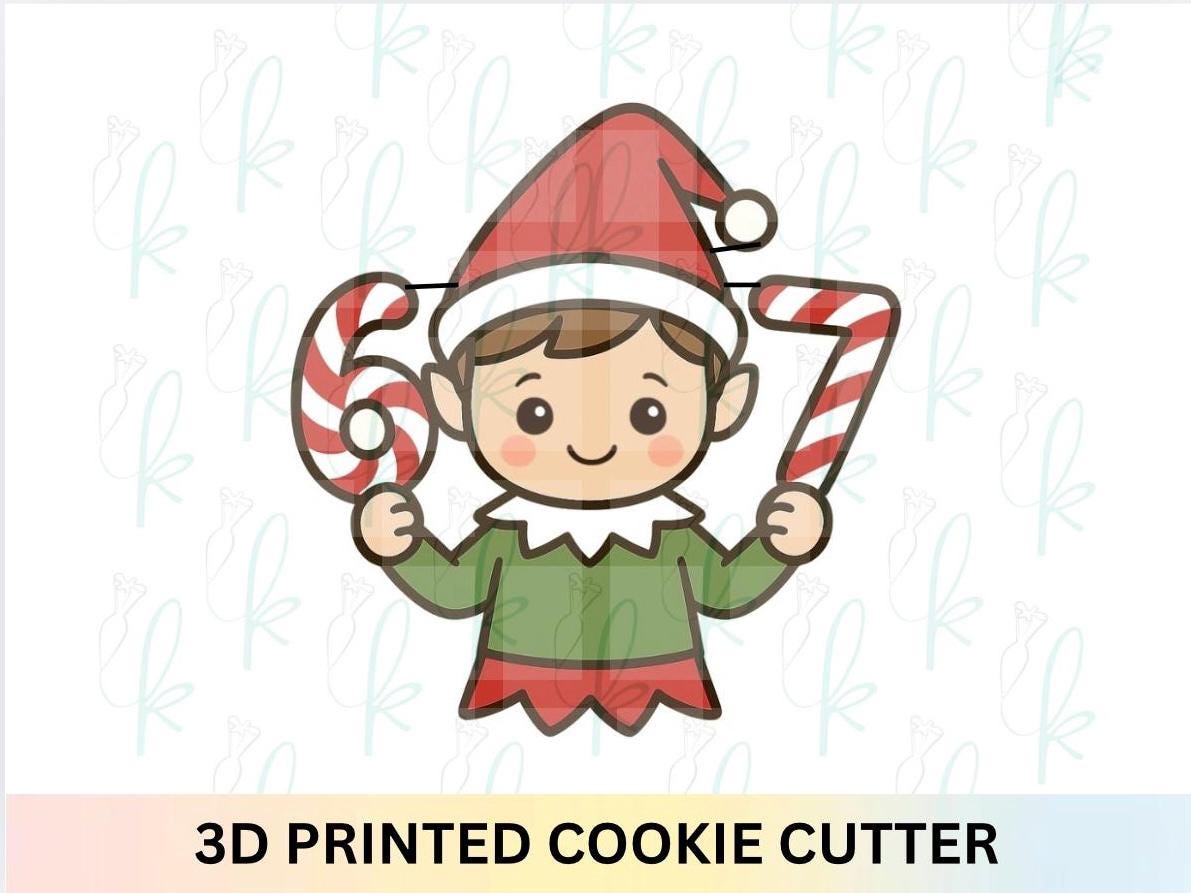 6 7 Elf Cookie Cutter