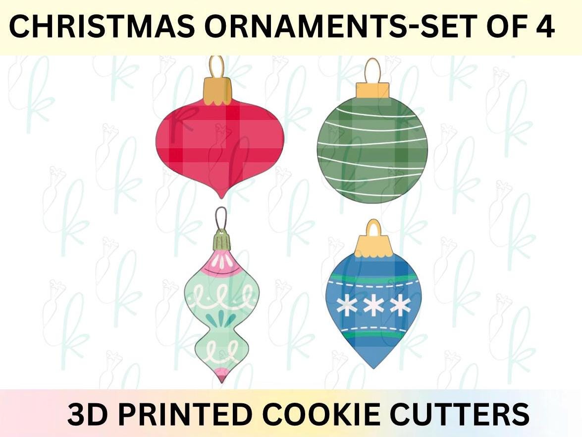 Christmas Ornaments - Set of 4 3D Printed Cookie Cutters
