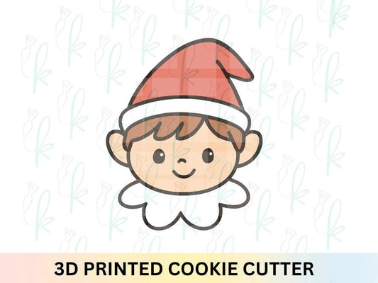 Cute Elf Face Cookie Cutter