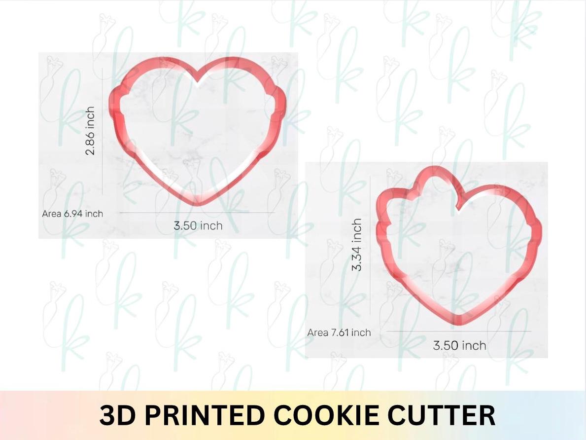 Nerdy Heart Character Cookie Cutters