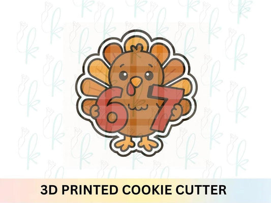 6 7 Turkey Cookie Cutter