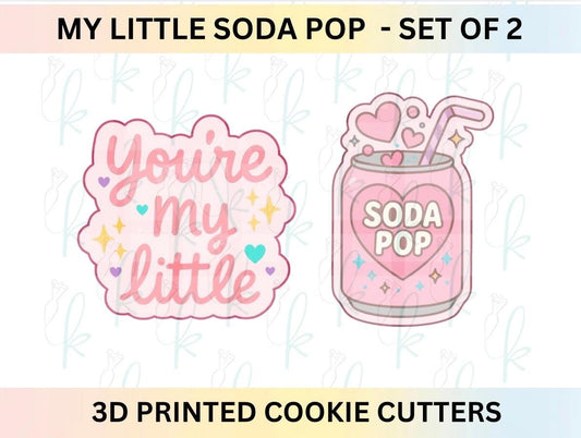 My Little Soda Pop -  Set of 2 K-Pop Valentines Day 3D Printed Cookie Cutters