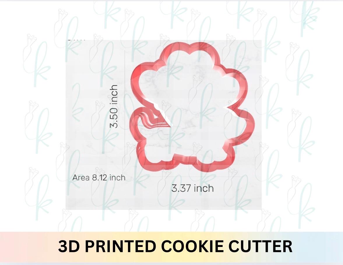 Dog with Heart Balloons Cookie Cutter