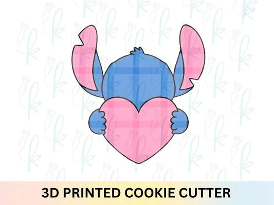 Blue Character Heart Plaque Cookie Cutter