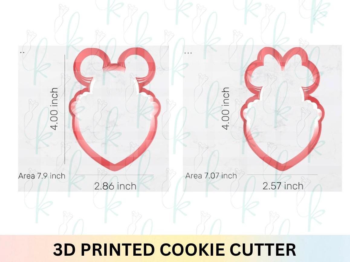 Mouse Heart Plaque Cookie Cutters
