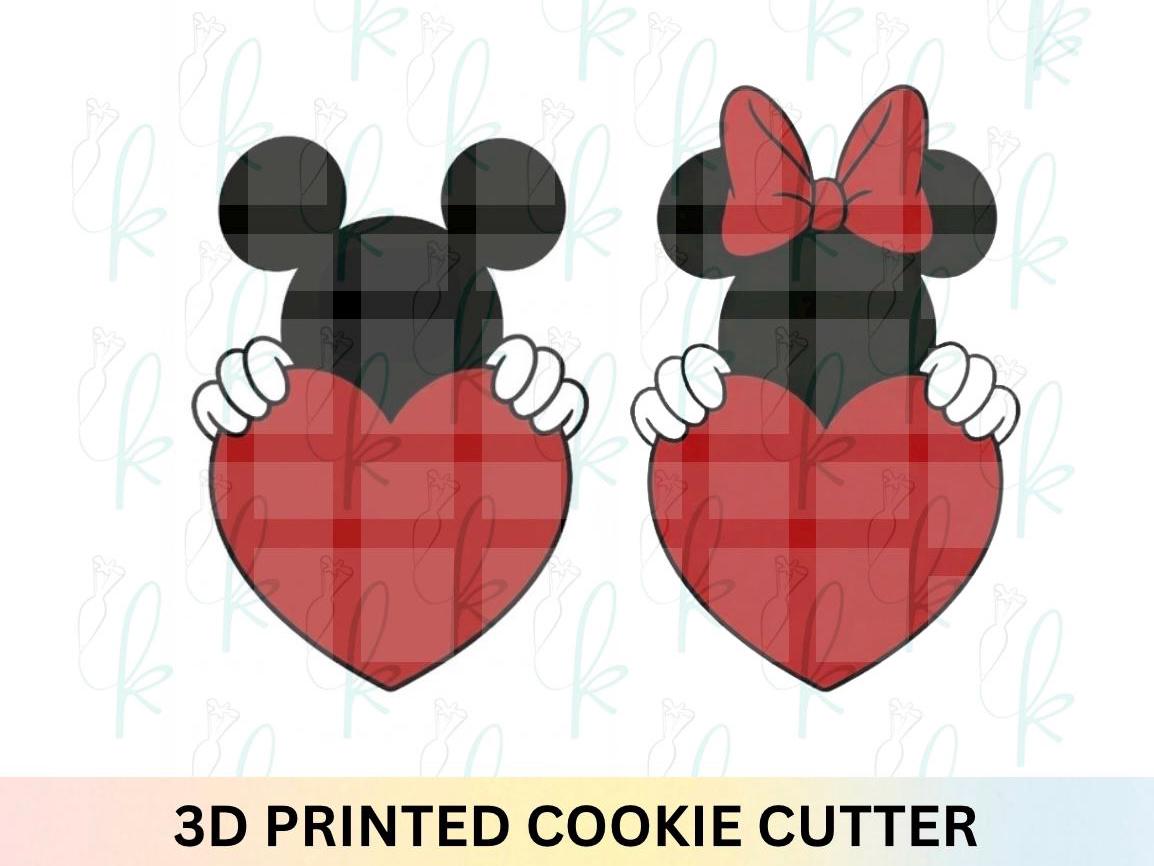 Mouse Heart Plaque Cookie Cutters