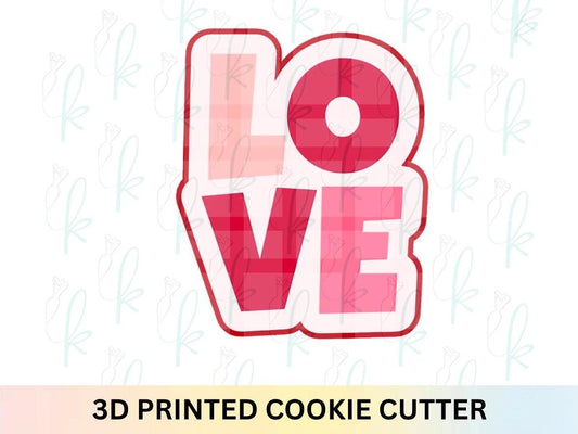 Love Plaque Cookie Cutter
