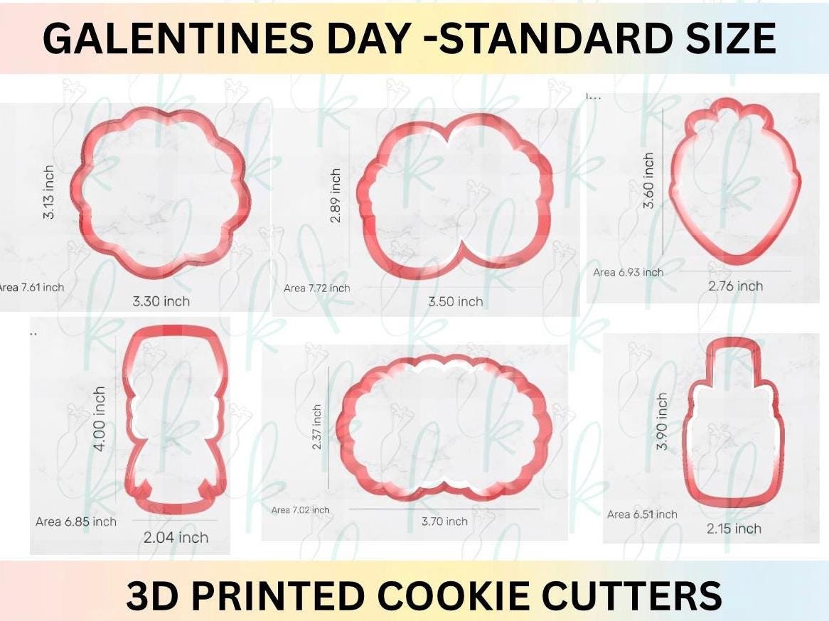 Galentines Day Girls’ Night In - Set of 6 Cookie Cutters