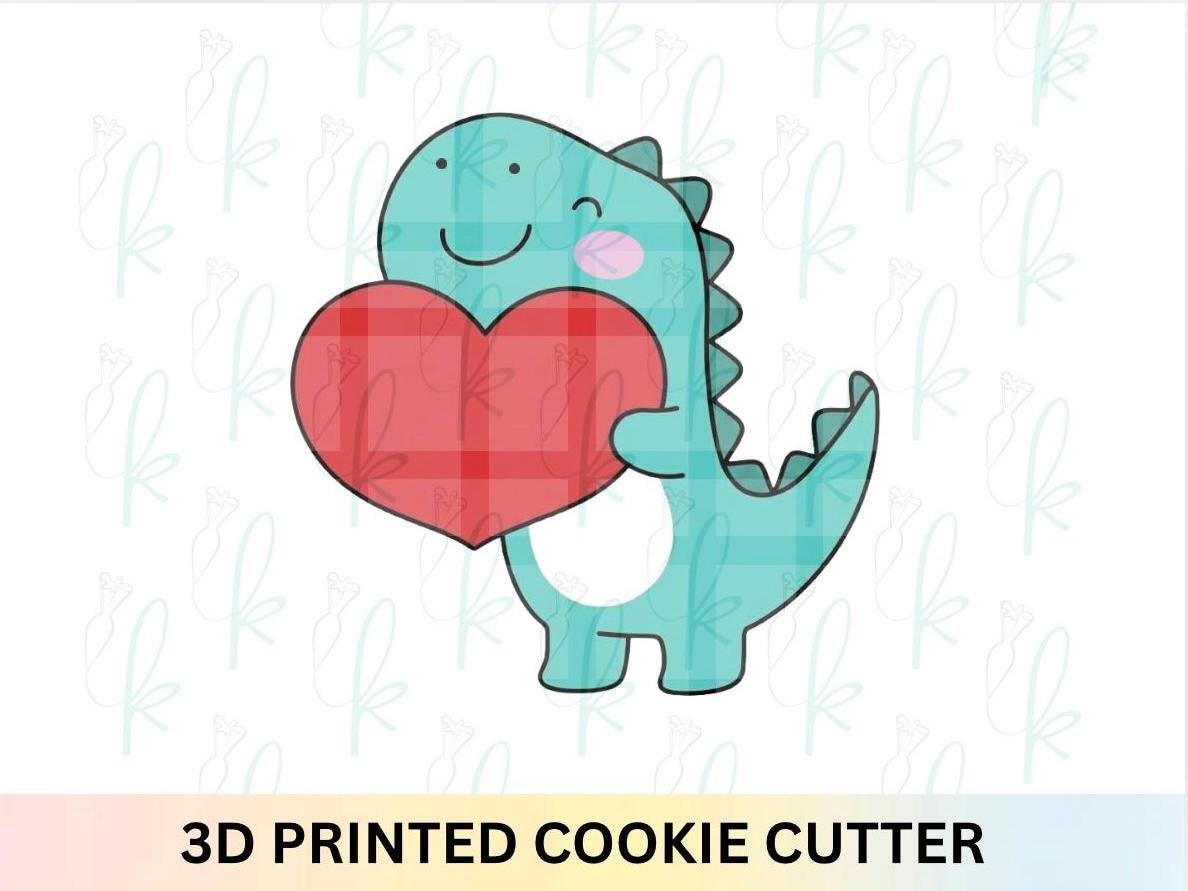 Valentine Dino Cookie Cutter