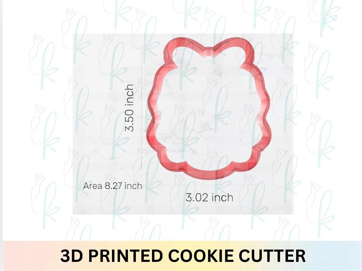Wavy Ribbon Plaque Cookie Cutter