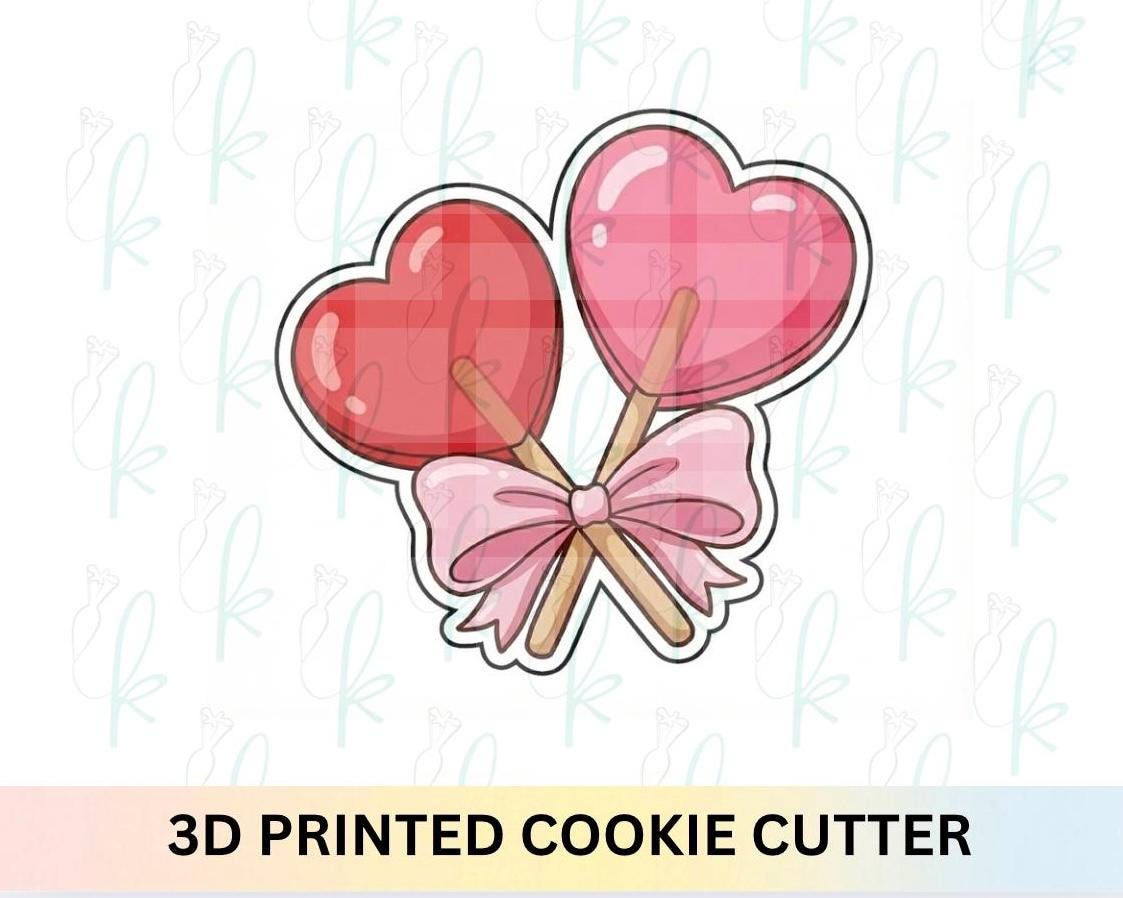 Heart Lollipops Cookie Cutter