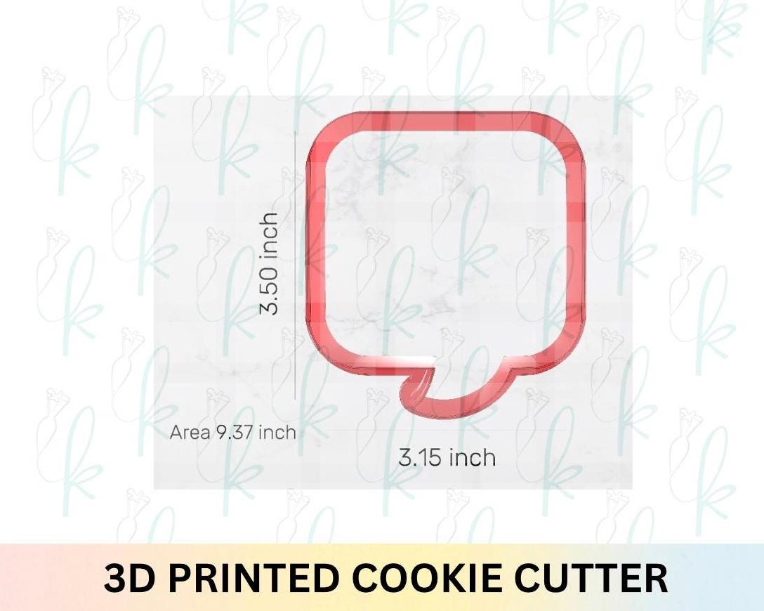 Notification Bubble Cookie Cutter