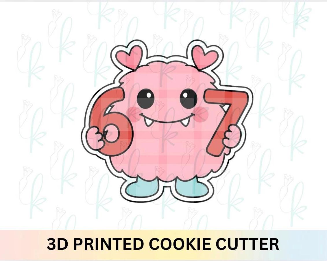 6 7 Valentine Monster Cookie Cutter