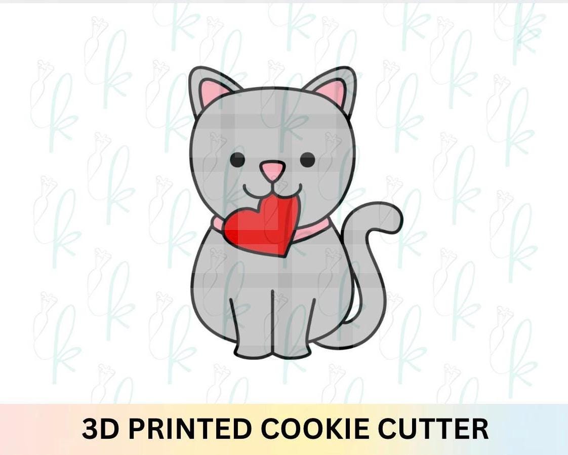 Valentine Cat Cookie Cutter