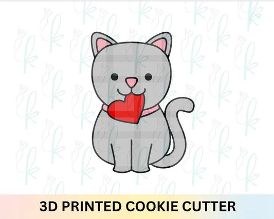 Valentine Cat Cookie Cutter