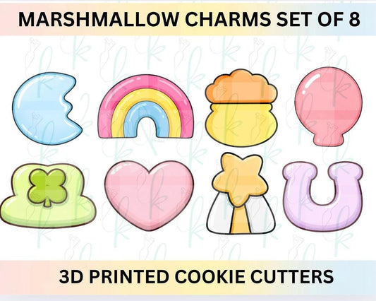 Marshmallow Charm Cookie Cutter Set of 8 Mini 2” Cutters