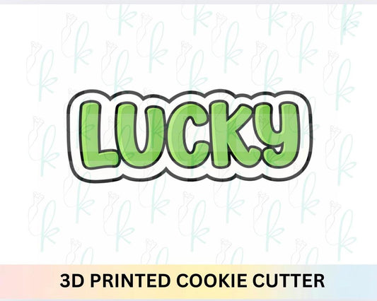 Lucky Plaque Cookie Cutter