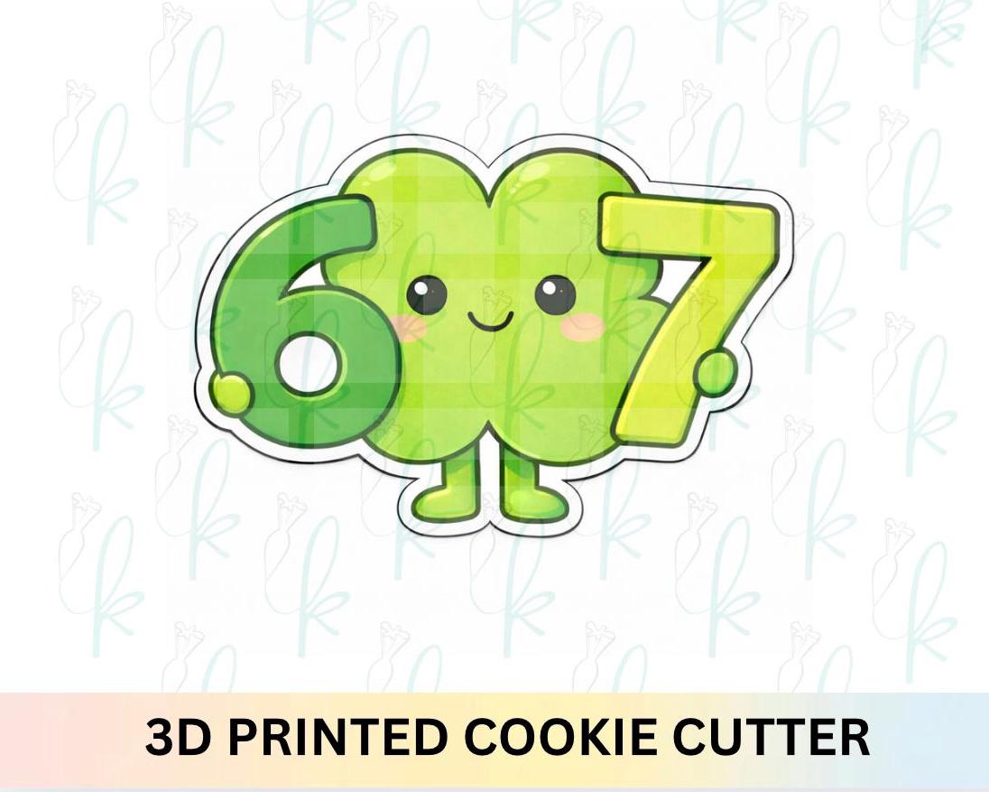 6 7 Shamrock Cookie Cutter