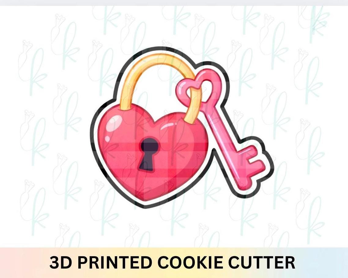 Lock and Key Cookie Cutter
