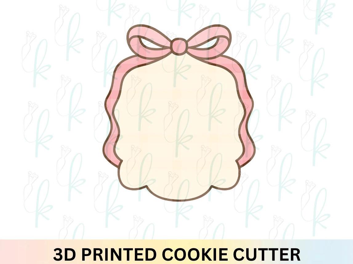 Wavy Ribbon Plaque Cookie Cutter