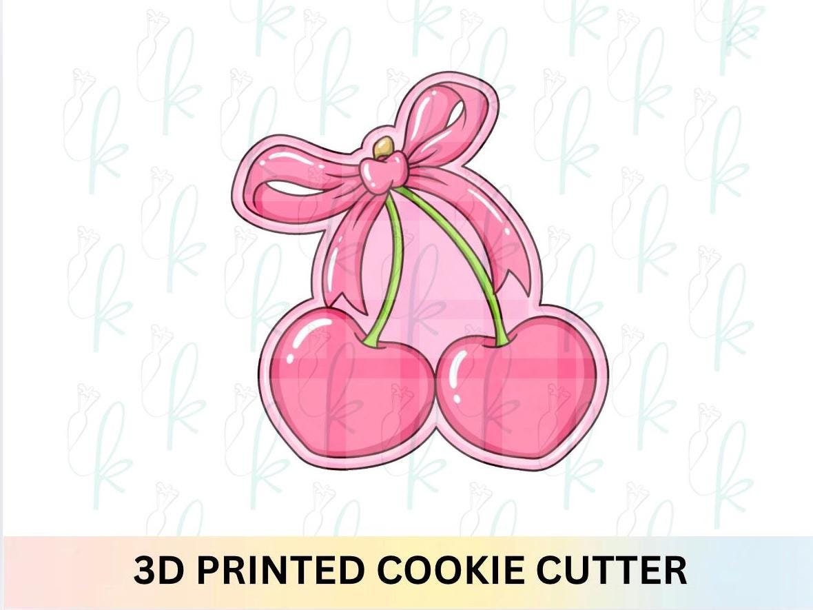 Heart Cherries Cookie Cutter