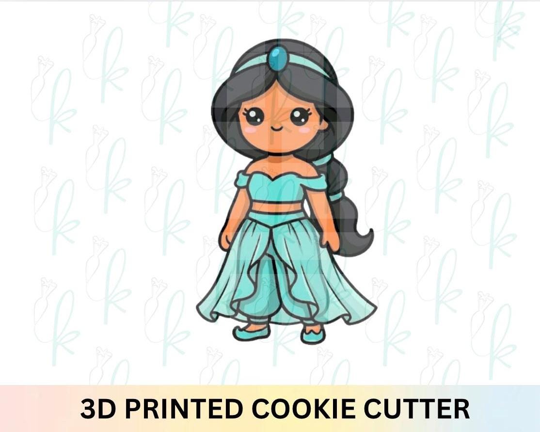 Teal Princess Cookie Cutter