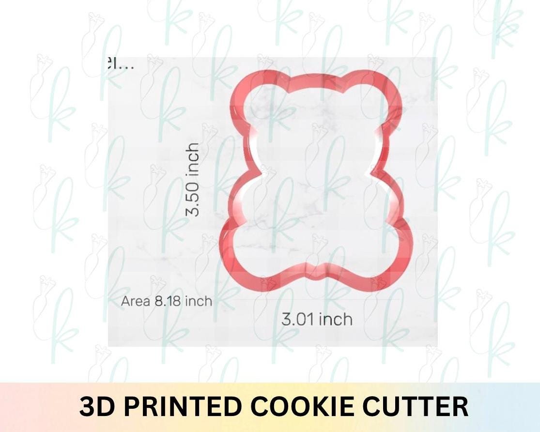 Teddy Bear Heart Cookie Cutter