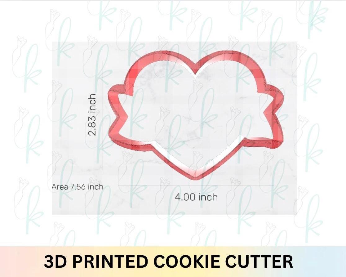 Heart Banner Plaque Cookie Cutter
