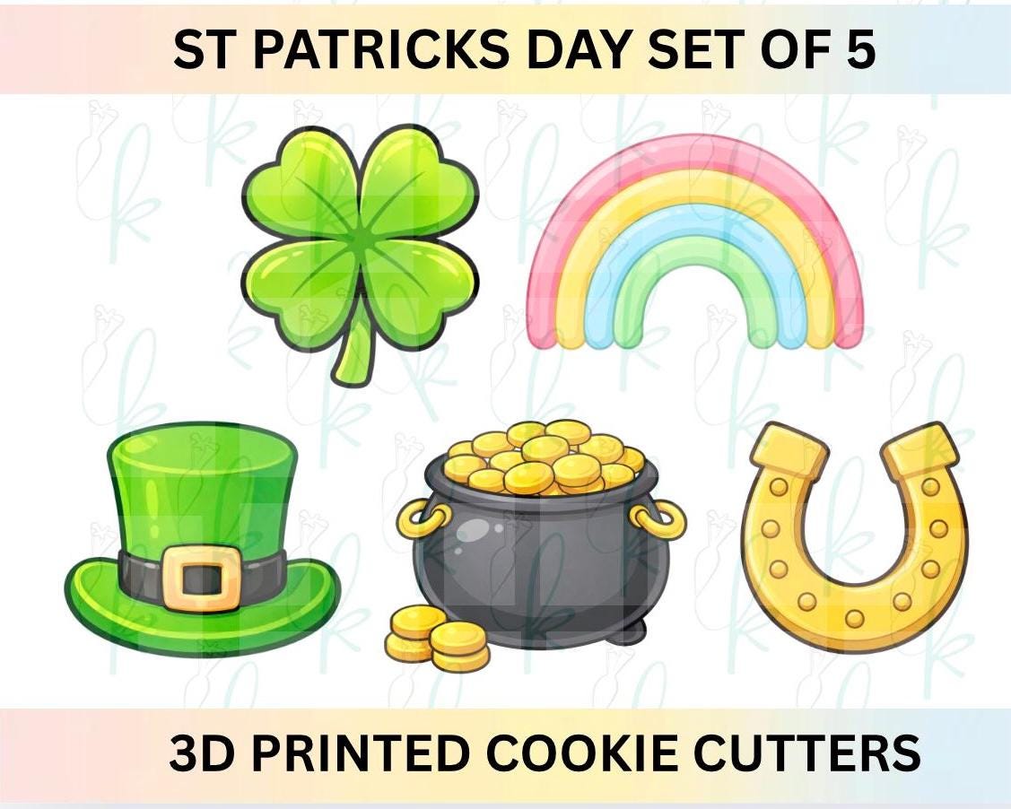 St Patrick’s Day - Set of 5 Cookie Cutters
