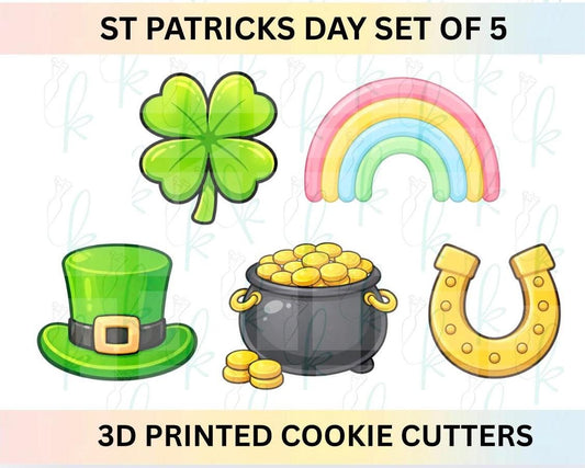 St Patrick’s Day - Set of 5 Cookie Cutters