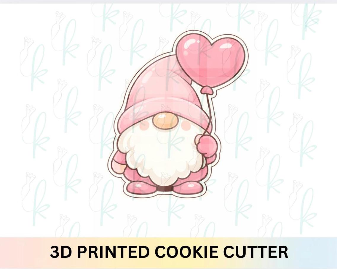 Valentine Gnome Cookie Cutter