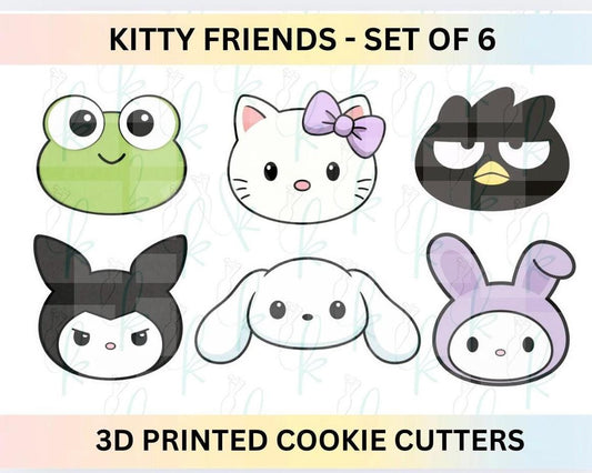 Kitty Friends Set of 6 Cookie Cutters
