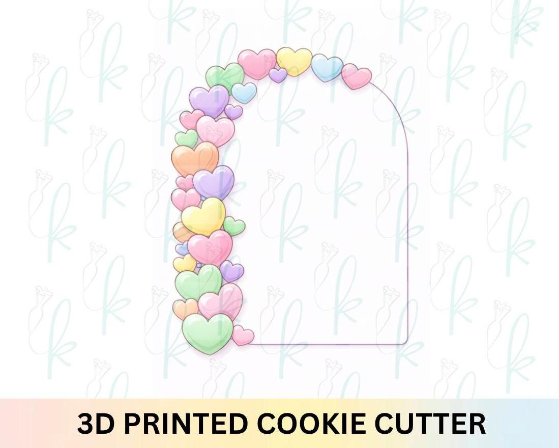 Candy Hearts Arch Plaque Cookie Cutter