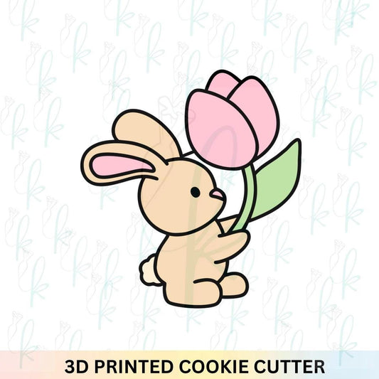 Bunny with Tulip Cookie Cutter