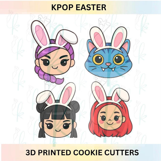 K-Pop Easter Character Cookie Cutters