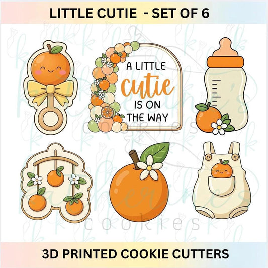 A Little Cutie is on the Way - Set of 6 Cookie Cutters