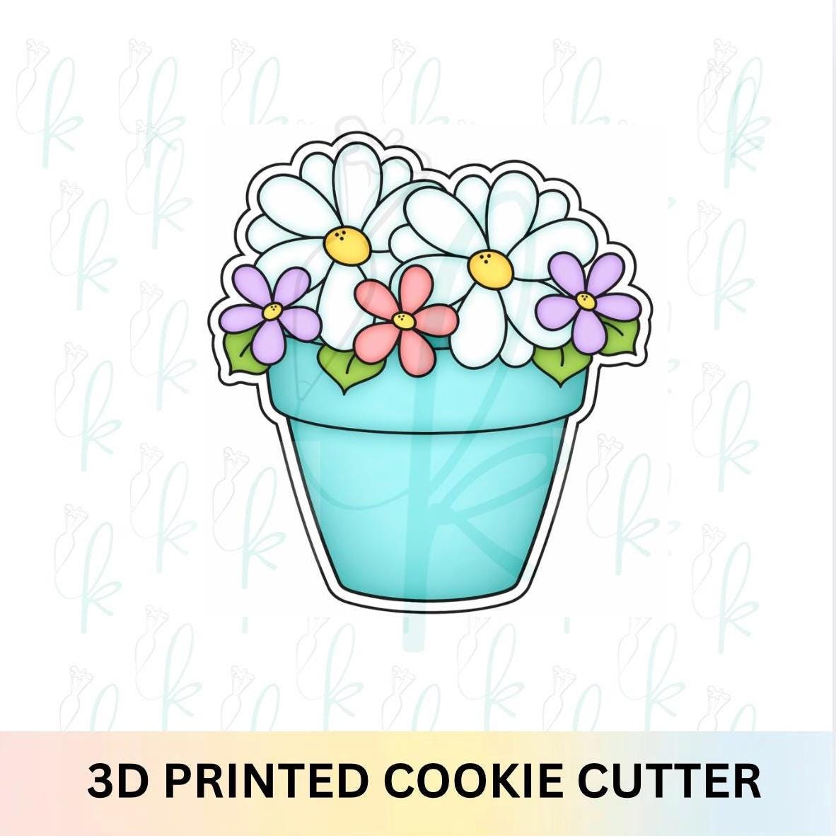 Spring Flower Pot Cookie Cutter