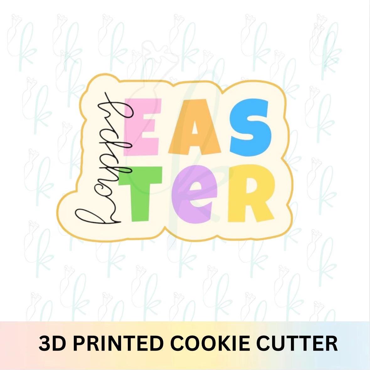 Happy Easter Plaque Cookie Cutter