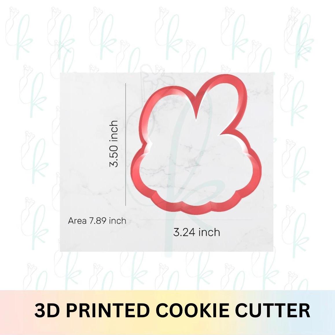 Bunny Ear Plaque Cookie Cutter