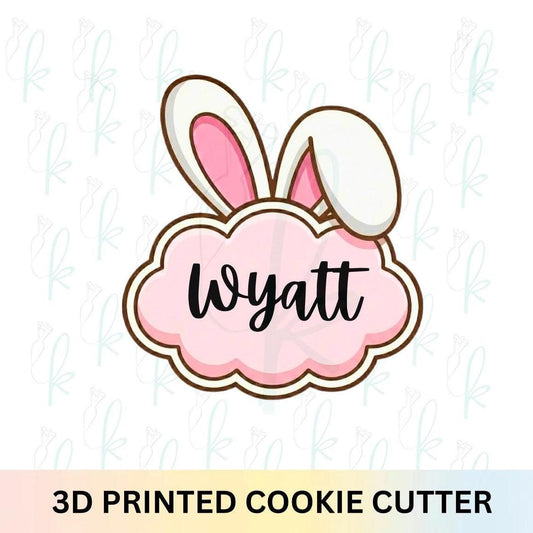 Bunny Ear Plaque Cookie Cutter
