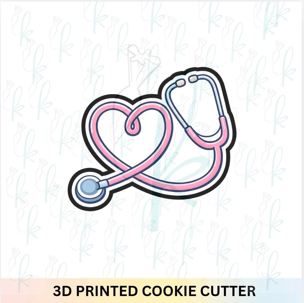 Heart Stethoscope Cookie Cutter