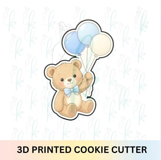 Bear with Balloons Cookie Cutter